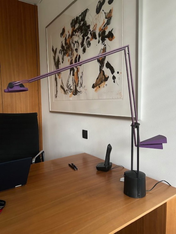 Arteluce Zoom, Tafellampen, Metaal, Kunststof, Paars, Modern (foto 8 van 11)