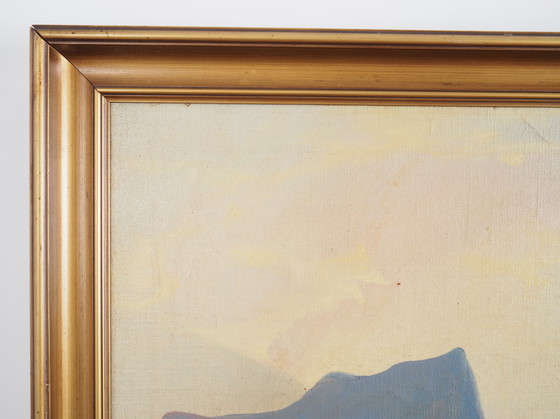 Image 1 of Peinture "The Riverside Camp", design scandinave, 19e siècle, par Vilhelm Oskar Engström