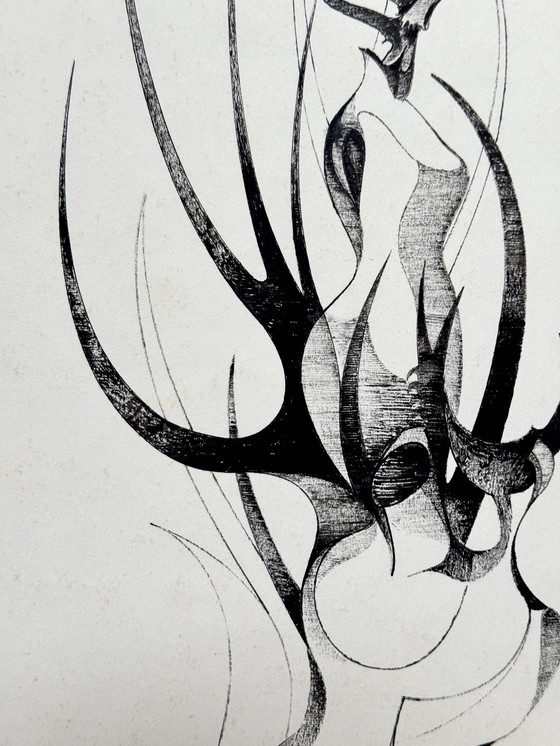 Image 1 of Eugène Eechaut (1928-2019) - Ink Composition (1970)