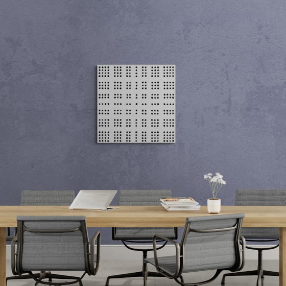 Image 1 of Composition en noir et blanc, 80 x 80 cm