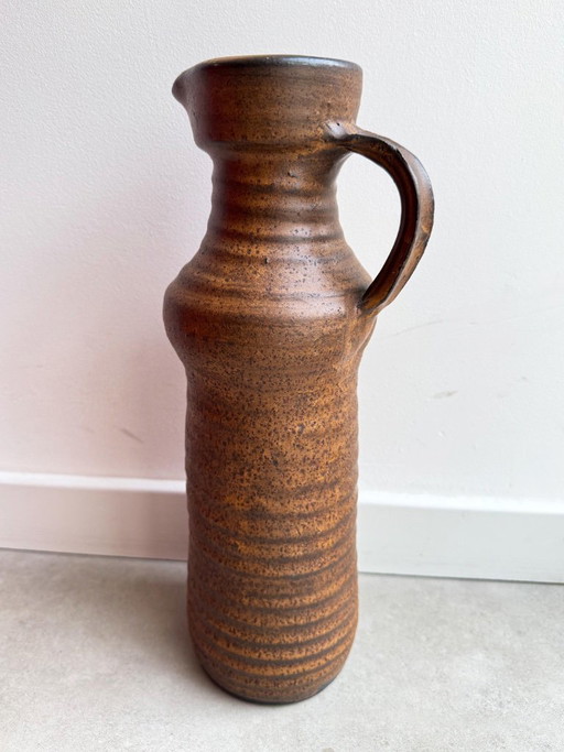 1 vaso XL in ceramica marrone vintage Jan De Graaf – vazen (photo 2 of 6)