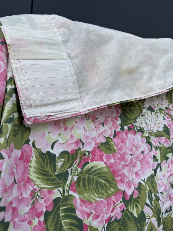 Image 1 of Vintage hydrangea curtain