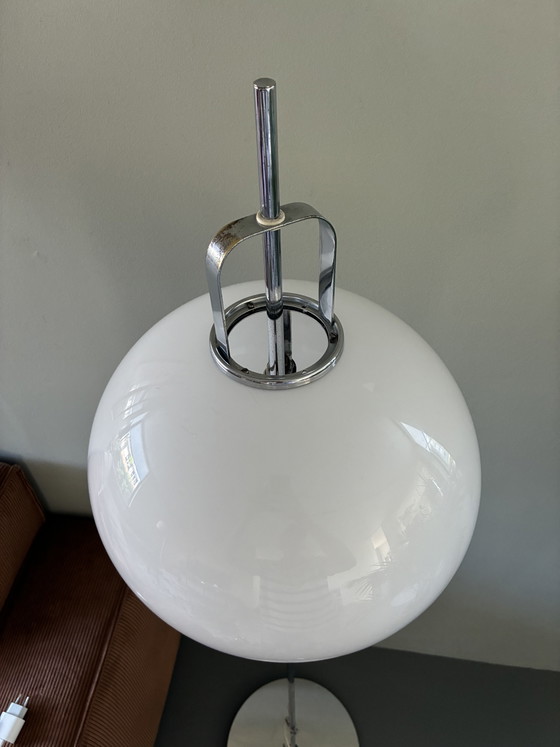 Image 1 of Space Age Vintage Floor Lamp “Lucerna” in chrome-plated steel by Harvey Guzzini
