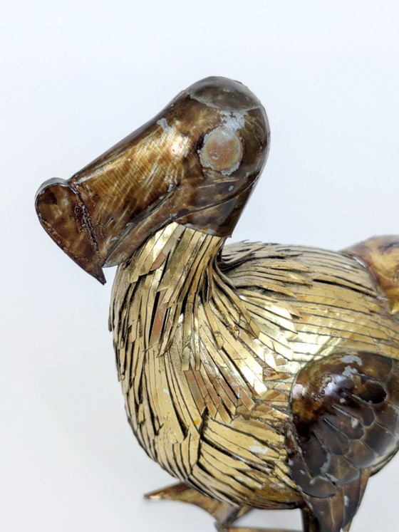 Image 1 of Brutalist Mixed Metal Dodo Sculpture Brass Copper 1960s Sergio Bustamante Style MCM