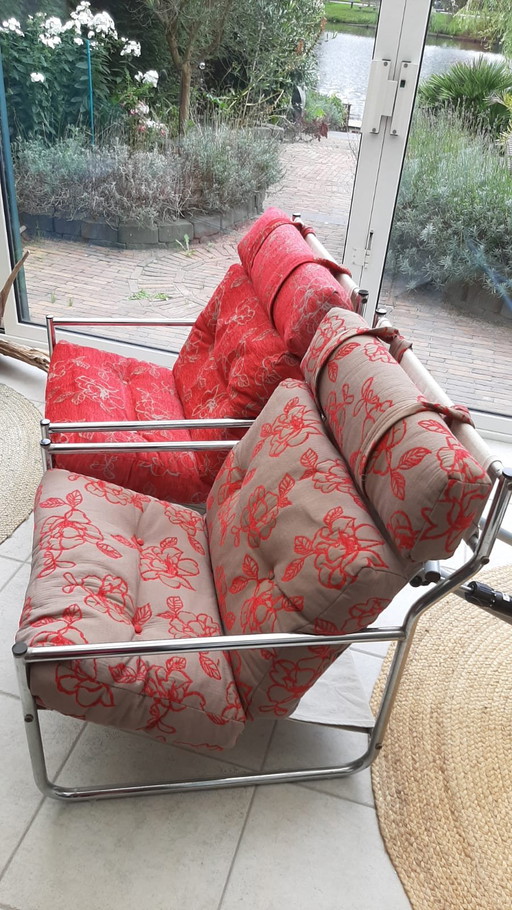 2 Mid-Century Fauteuils – Metal (photo 2 of 5)