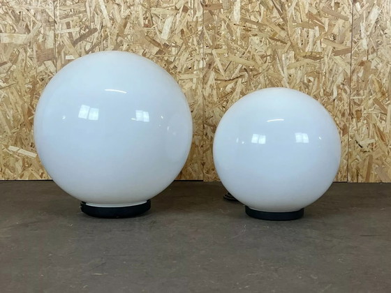 Image 1 of 2x 60s 70s ball lamp floor lamp Acrilico PMMA Made in Italy Design 60s