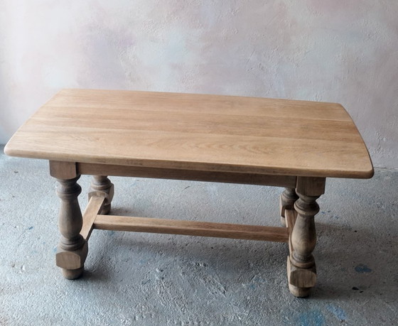 Antique solid oak farmhouse Coffee table – Wood (photo 15 of 16)