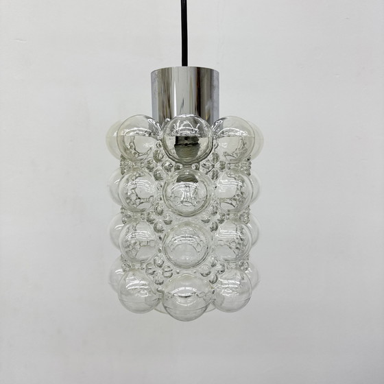 Image 1 of Gran colgante de cristal de burbujas de Helena Tynell para Limburgo, Alemania, década de 1970