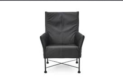 4 poltrone Montis Charly – fauteuils, Leather, Metal