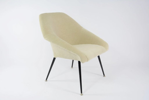 Schelpfauteuil, crème/beige