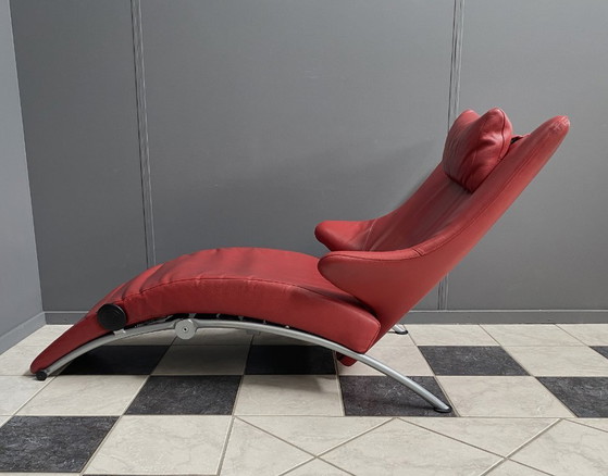 Image 1 of Fauteuil relax pliable rouge de Stefan Heiliger modèle Solo 699 pour WK Wohnen
