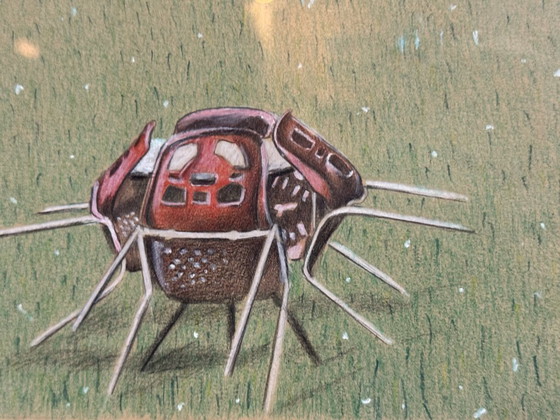 Image 1 of Réclamation (Début) par M. Bollen, technique mixte (aérographe et dessin), Europe occidentale, fin du XXe siècle.