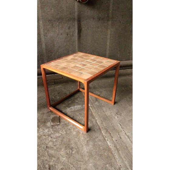 Image 1 of Vintage square Danish side table in teak by Kai Kristiansen for Aksel Kjersgaard, Denmark 1970s