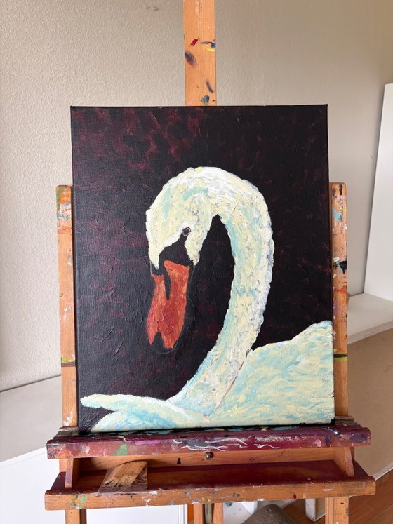 Image 1 of Swan - Painting 40 x 50