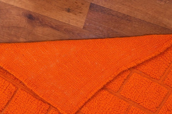 Image 1 of Tappeto arancione fatto a mano, 250 cm x 150 cm