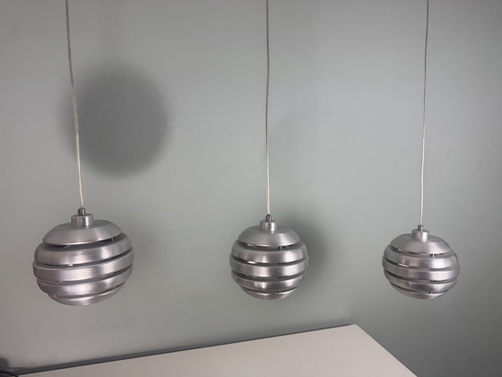 Image 1 of Sweeping retro Space Age Mercur pendants from Eglo,