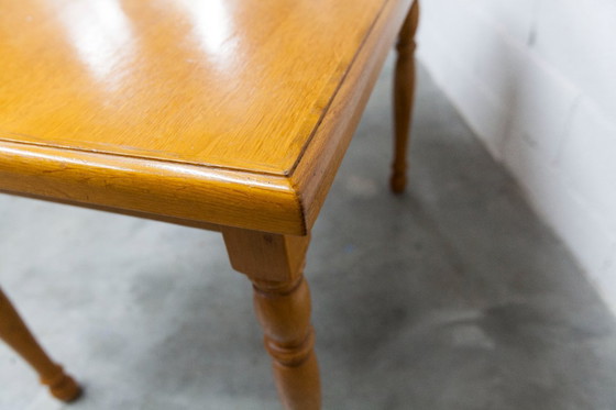 Image 1 of Rustic 1960s table, honey color, 100x70cm, Height 74cm
