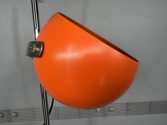 Image 1 of Vintage oranje vloerlamp in space age stijl