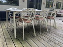 6 Magis One Stühle + Tisch in Weiß LP € 3500,-