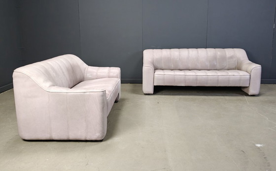 Image 1 of Ensemble de canapés vintage en cuir DS44 par Desede, années 1970