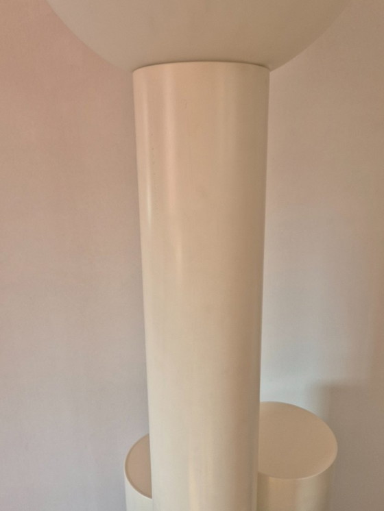 Image 1 of  Gran lámpara de pie con jardinera / mesa auxiliar Close Encounter Christmas Merchant Años 80