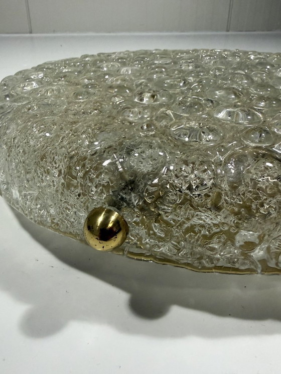 Hillebrand ceiling or wall light in Murano glass 1960s, Brass, Gold, Mid Century Modern (photo 9 of 13)