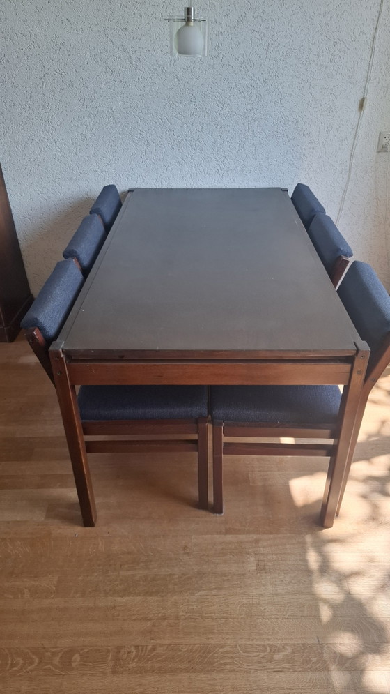 Image 1 of Tavolo da pranzo Pastoe con 6 sedie