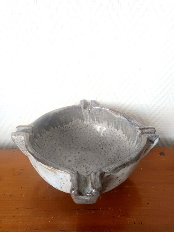 Image 1 of Vintage vijzel en asbak van steengoed