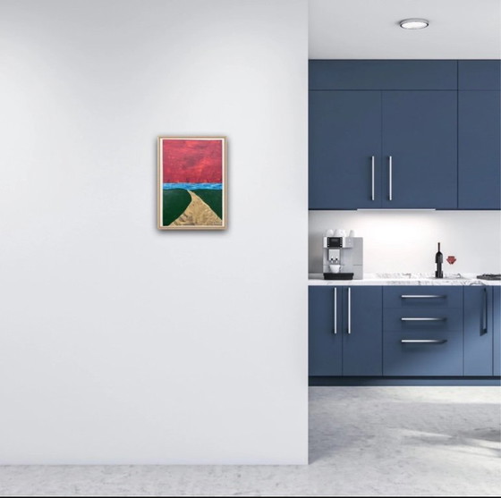 Image 1 of Acryl op papier. Formaat 30x21cm.