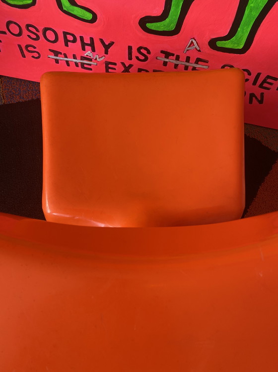 Image 1 of Chaise enfant Colani Zocker, orange, design années 70