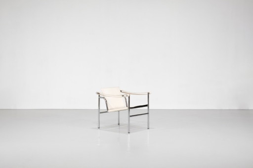 De "LC1"-fauteuil van Le Corbusier voor Cassina, Italië, 1929.