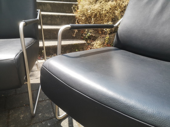 Fauteuils en cuir KOINOR, lot de 2 | Design Bauhaus | Excellent état – Leather, Chrome (photo 9 of 13)