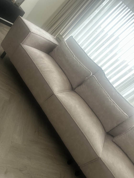 Image 1 of Nieuwe suède bank top kwaliteit met verplaatsbare zitgedeelte