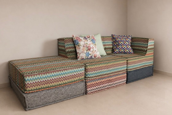 Nuevo, Sofá de diseño Patchwork, Súper Modular, Estilo Mid-century – Sofás modulares, Cotton (photo 4 of 6)