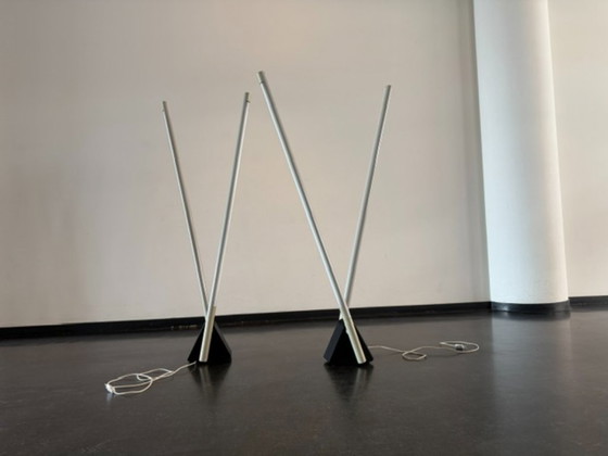 2x Sistema Grippelampen Rodolfo Bonetto Luci Italien – Luci Italy, Stehleuchten, Plastic, Metal (photo 4 of 10)