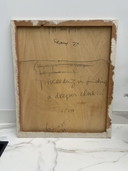 Hans Innemee, "Proceedings in Finding the Deeper Clue". Dipinto su pannello di legno.