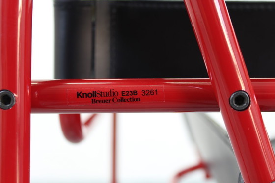 Image 1 of Wassily Chair Black Leather Marcel Breuer Knoll Seats