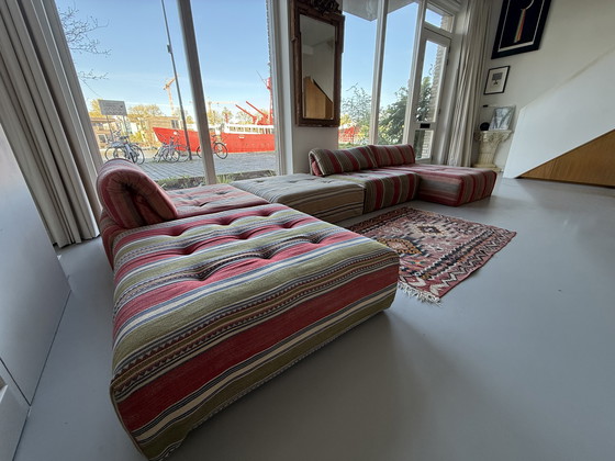 Image 1 of Vintage Roche Bobois Voyage Immobile modulaire bank 5 stuks