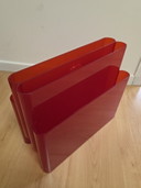 Kartell Lectuurbak 4676 Orange Red van Giotto Stoppino