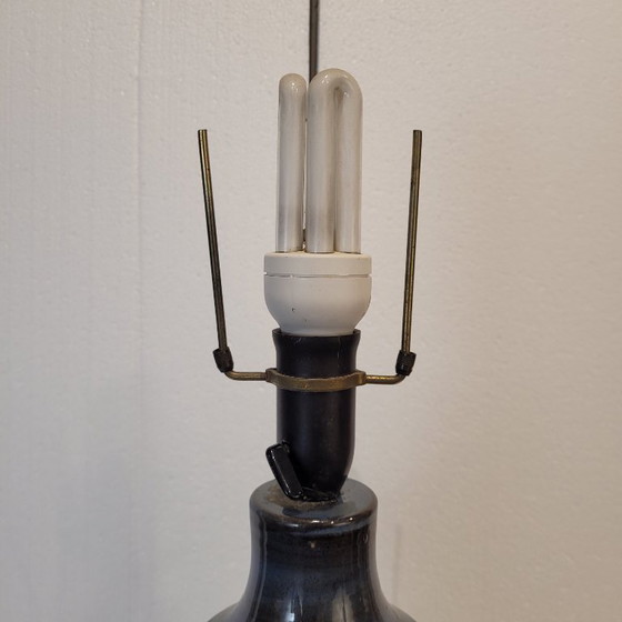 Image 1 of Tischlampe, glasierte Keramik, Hanne Stentøj, Skandinavische Moderne, 60er Jahre - Dänemark