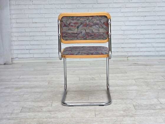 Image 1 of Juego de 4 sillas de comedor italianas de estilo Bauhaus, de la década de 1970.