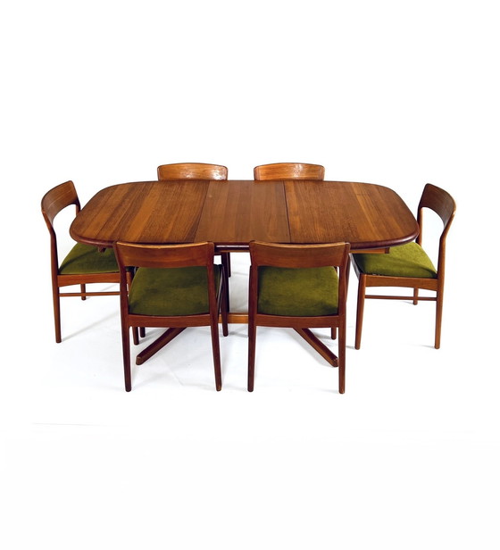 Image 1 of Table de salle à manger extensible en teck, Dyrlund '70s