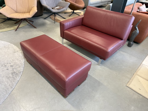 Image 1 of Leolux Bellice Panca Senso Granata Parte finale 110 con poggiapiedi