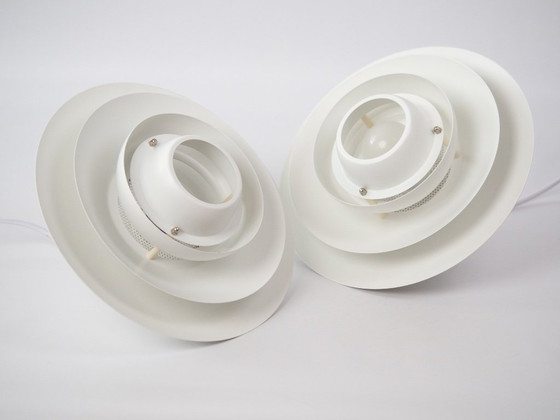 Image 1 of Pair of 2 Danish vintage lamps Verona by Kurt Wiborg, Jeka, 1980s
