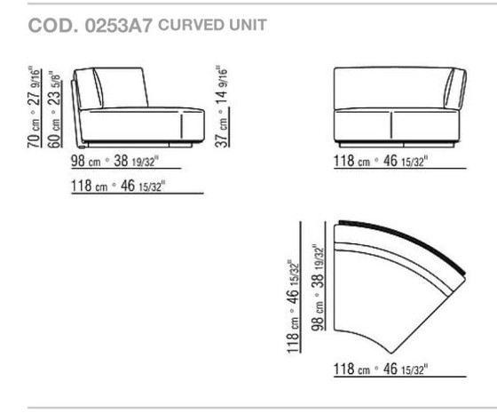 Image 1 of Sofá modular de exterior Flexform Vulcano, 5 piezas, incluye juego de fundas