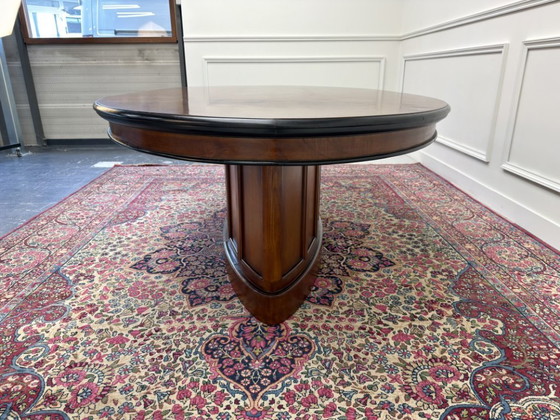 Large oval Art Deco Conference and Dining table – Wood (photo 6 of 11)