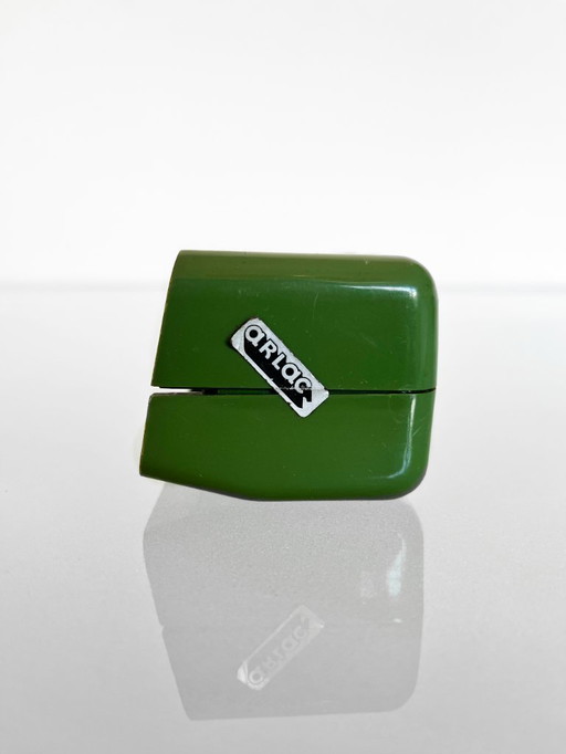 Vintage 70s Arlac dati green flip calendar