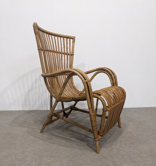 Vintage Rattansessel 70er Jahre