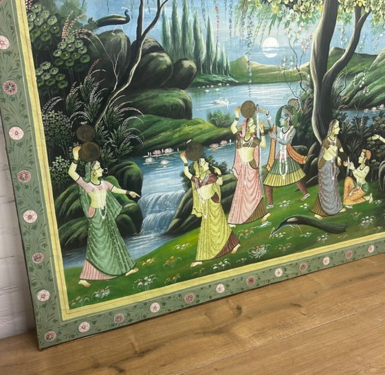 Image 1 of Pintura Pichwai muy grande 110 cm x 80 cm