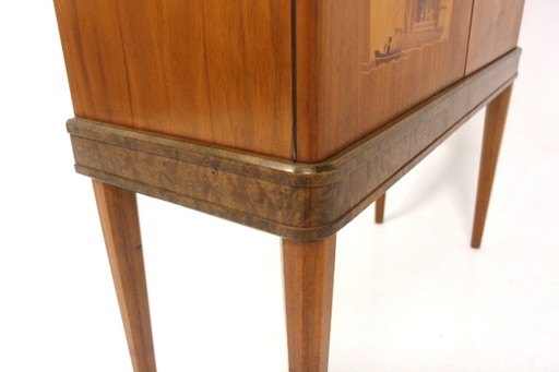 Modern Scandinavisch Notenhouten Dressoir van Reiners, Mjölby, Zweden, jaren 30